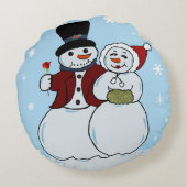 スノーカップル ラウンドクッション (裏面)