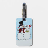 スノーカップル ラゲッジタグ (裏面縦)