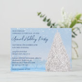 スノーカバードツリーホリデーパーティー招待状 招待状 (スタンド正面)