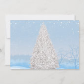 スノーカバードツリーホリデーパーティー招待状 招待状 (裏面)