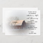 スノーカバードバーンウィンターアニバーサリーパーティー招待状 招待状 (正面/裏面)