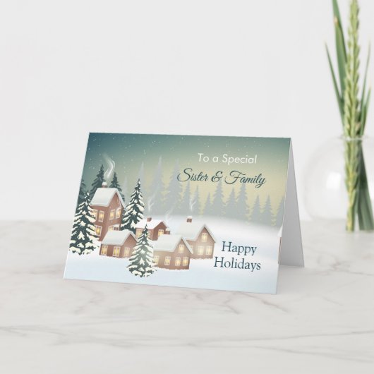 スノーカバードビレッジツリーシスター&ハーファミリー シーズンカード (正面)