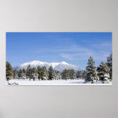 スノーカバープレーリー&サンフランシスコのピークスアリゾナ ポスター (正面)