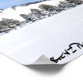 スノーカバープレーリー&サンフランシスコのピークスアリゾナ ポスター (角)