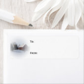 スノーカバーレッドバーンカントリークリスマスプレゼントラベル ラベル (インサイチュ)