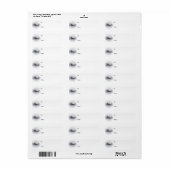 スノーカバーレッドバーンカントリークリスマスプレゼントラベル ラベル (フルシート)