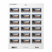 スノーカバーレッドバーン差出人住所ラベル ラベル (フルシート)