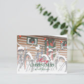 スノーカバー付き自転車ニアホテルフェスティバル シーズンポストカード (スタンド正面)