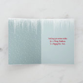 スノーカードにクリスマスポーラーベア カード (内部)