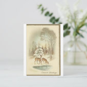 スノーカードに登場するヴィンテージクリスマスディアー シーズンポストカード (スタンド正面)