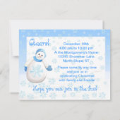 スノーガールズホリデイオープンハウス招待状 招待状 (裏面)