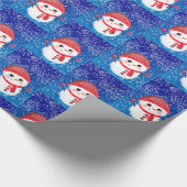 スノーガールメリークリスマス ラッピングペーパー (角)