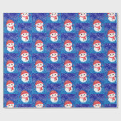 スノーガールメリークリスマス ラッピングペーパー (フラット)