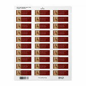 スノーガール差出人住所ラベル ラベル (フルシート)