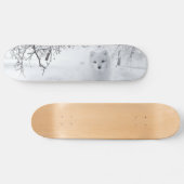 スノーキツネインウィンターウッズ スケートボード (横)