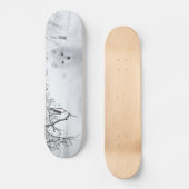 スノーキツネインウィンターウッズ スケートボード (正面)