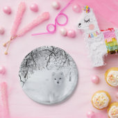 スノーキツネインウィンターウッズ ペーパープレート (パーティー)