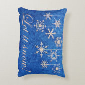 スノーキャッチャーが雪片を降ろす アクセントクッション (裏面(縦))