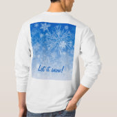 スノーキャッチャーは雪に耐える Tシャツ (裏面)