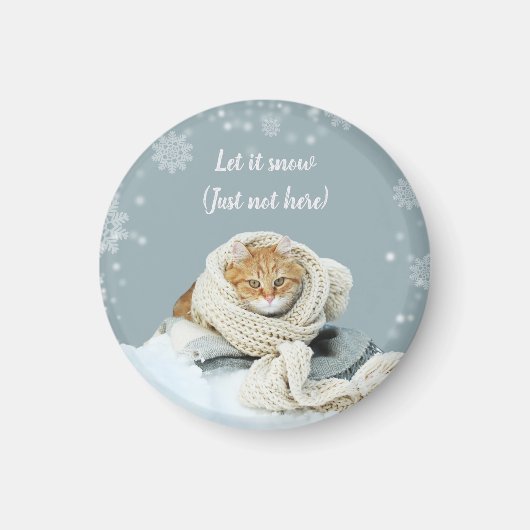 スノーキャットマグネット マグネット (正面)