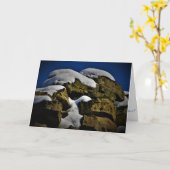 「スノーキャップス」クリスマスカード カード (黄色い花)