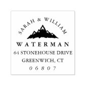 スノーキャップマウンテンピーク差出人住所 セルフインキングスタンプ (デザイン)