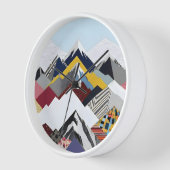 スノーキャップ山脈 壁時計 (傾斜)