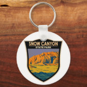 スノーキャニオン州パークユタヴィンテージ キーホルダー (正面)