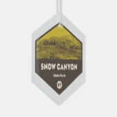 スノーキャニオン州パークユタ ガラスオーナメント (正面右)