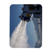 スノーキャノン、スノーガン、射撃、 発砲雪 マグネット (縦)