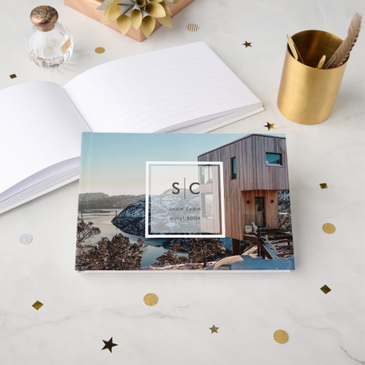 スノーキャビンバケーションレンタルゲストコメント ゲストブック (正面見開き)