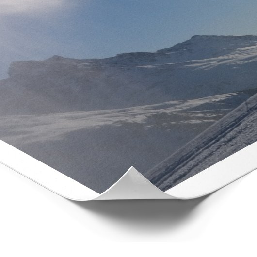 スノーキヤノン、スノーガン、スノーメーカー、射撃、 発砲雪 ポスター (角)