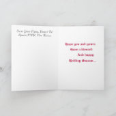 スノーギースクリスマスカード シーズンカード (内部)