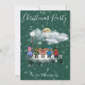 スノークインテットクリスマスパーティの招待状 招待状 (正面)