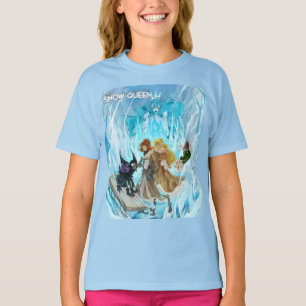 スノークイーンクラシックブルーガールTシャツ Tシャツ