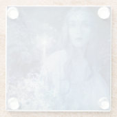 スノークイーンクリスマスファンタジー作品 ガラスコースター (裏面)