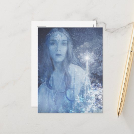 スノークイーンクリスマスファンタジー作品 シーズンポストカード (正面/裏面インサイチュ)