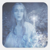 スノークイーンクリスマスファンタジー作品 スクエアシール (正面)