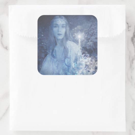 スノークイーンクリスマスファンタジー作品 スクエアシール (バッグ)