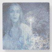 スノークイーンクリスマスファンタジー作品 ストーンコースター (正面)