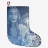 スノークイーンクリスマスファンタジー作品 スモールクリスマスストッキング (正面)