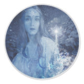 スノークイーンクリスマスファンタジー作品 セラミックノブ (正面)