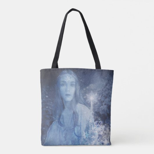 スノークイーンクリスマスファンタジー作品 トートバッグ (裏面)