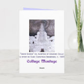 スノークイーンファインアートグリーティングカード カード (裏面)