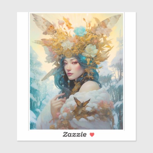 スノークイーンファンタジーアート シール (シート)