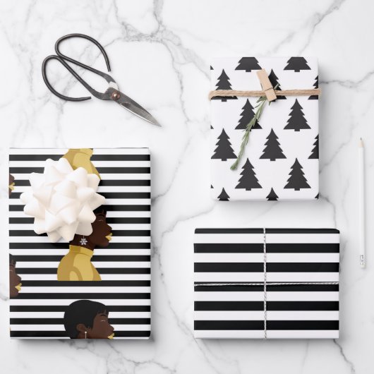 スノークイーンラッピング紙フラットシート ラッピングペーパーシート (正面)