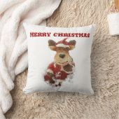 スノークッションにサンタ・ベア クッション (ブランケット)