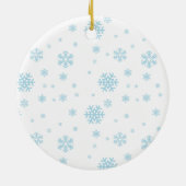スノークリスマスの友達 - 猫とネズミのホリデー セラミックオーナメント (裏面)