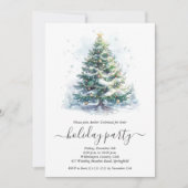 スノークリスマスツリーパーティー 招待状 (正面)