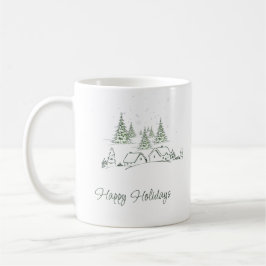 スノークリスマスビレッジ オーダーメイド コーヒーマグカップ